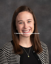 Studio portrait of Jenna Finch, Assistant Professor of Psychology. New Faculty. August 15, 2018. 