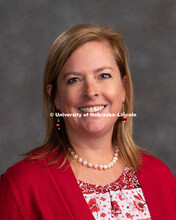 Studio portrait of Michelle Hughes, Associate Professor of Special Education and Communication Disor
