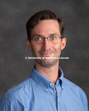 Studio portrait of Marc Libault, Associate Professor, Agronomy and Horticulture. New Faculty. August
