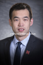 Studio portrait of Ron Liu, Assistant Professor, Finance, College of Business. August 17, 2018. 