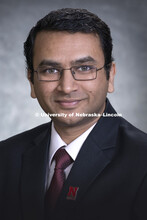 Studio portrait of Shivam Gupta, Assistant Professor, College of Business. August 17, 2018. 