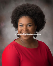 Studio portrait of Shanon Mangram, Coordinator of Community Engagement, Retention and Recruitment, U