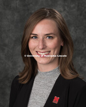 Studio portrait of Bridget Nelson, Video Production Coordinator, College of Business. September 10, 