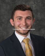 Studio portrait of Jackson Setter, Graduate Teaching Assistant, College of Business. September 10, 2