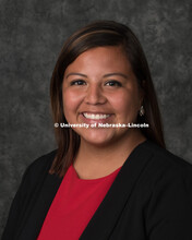 Studio portrait of Sabrina Guerra, Graduate Teaching Assistant, College of Business. September 11, 2