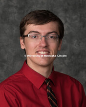 Studio portrait of Mathias Hanten, Graduate Research Assistant, College of Business. September 11, 2