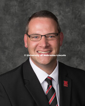 Studio portrait of Tim Hodges, Lecturer, College of Business. September 11, 2018. 