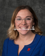 Studio portrait of Taylor Lofdahl, Clifton Strengths Institute Program Coordinator, College of Busin