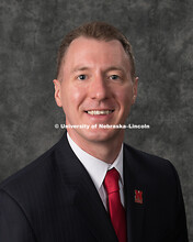 Studio portrait of Blake Runnalls, Assistant Professor of Marketing, College of Business. September 