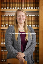 Kelsey Van Patten, Legal Assistant for the College of Law. Nebraska Law photo shoot. September 13, 2