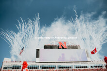 North Stadium with mid-day fireworks