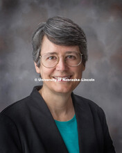 Studio portrait of Susan Hermiller, Professor of Mathematics, College of  Arts and Science, October 