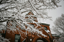 Architecture Hall covered in snow on City Campus. January 12, 2019. 