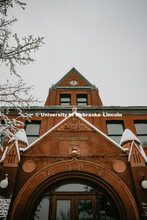 Architecture Hall covered in snow on City Campus. January 12, 2019. 