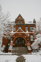 Architecture Hall covered in snow on City Campus. January 12, 2019. 