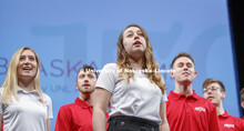 University of Nebraska Big Red Singers performs before Chancellor Ronnie Green delivers his State of