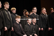 University of Nebraska Varsity Men’s Choir performs at the conclusion of Chancellor Ronnie Green's