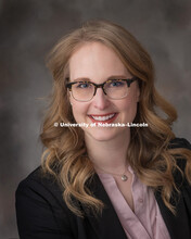 Studio portrait of Mandy Haase-Thomas, Chief Museum Communications Officer, University Museum. Janua