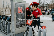 Herbie renting a bike