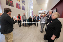 The Nebraska University Regents and other University officials toured a variety of campus facilities