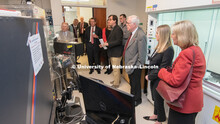 The Nebraska University Regents and other University officials toured a variety of campus facilities