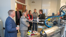 The Nebraska University Regents and other University officials toured a variety of campus facilities