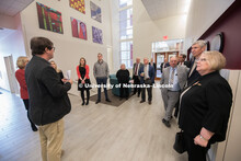 The Nebraska University Regents and other University officials toured a variety of campus facilities