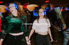 Silent Disco was a free event sponsored by Campus Recreation in the Coliseum along with GLO rock cli