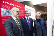 Michael Boehm, Vice Chancellor of Institute of Agriculture and Natural Resources, left, Chancellor R