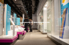 Guests enjoyed the new exhibits at the Cherish Nebraska exhibit, which will open to the public on Sa