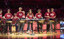 Huskers men’s basketball game helped celebrate the university's 150th birthday with a halftime bir