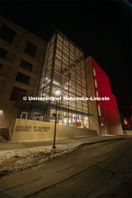 The University of Nebraska celebrates its 150th Anniversary by lighting up the campus in red. Glow B