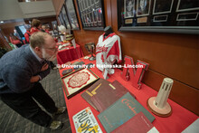 Everyone was invited to enjoy a cupcake and join in the festivities with their Husker friends at the