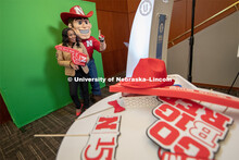 Everyone was invited to enjoy a cupcake and join in the festivities with their Husker friends at the