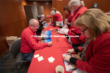 Book signing with Craig Chandler, Kim Hachiya, and Ted Kooser. Everyone was invited to enjoy a cupca