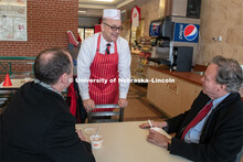 The East Campus Administration served up Nifty 150 ice cream as part of the N150's Charter Week cele