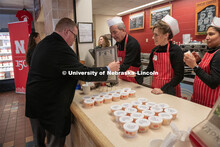 The East Campus Administration served up Nifty 150 ice cream as part of the N150's Charter Week cele
