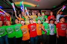 Students participating in a "Rave" by twirling their light sticks around. 1274 Nebraska students sig