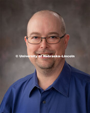 Studio portrait of Dennis Shannon, Grants Coordinator for Sponsored Programs, February 18th, 2019, 