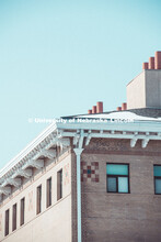 Icicles hang off the eaves on this snowy day at the UNL Dairy Store on East Campus. February 20, 201