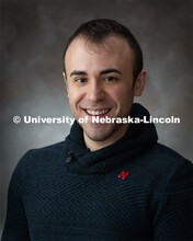 Studio portrait of Sean Lamer, Project Associate for the Bureau of Sociological Research. April 4, 2