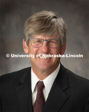 Studio portrait of Terry O'Neel, of Friend, NE. Photo taken for Animal Science. April 12, 2019. 