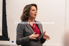 Mindy Brashears, a former Husker and current United States Department of Agriculture official discus