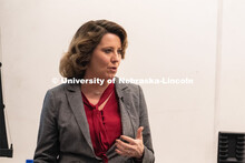 Mindy Brashears, a former Husker and current United States Department of Agriculture official discus