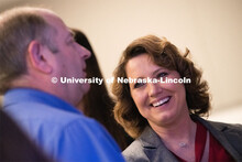Mindy Brashears, a former Husker and current United States Department of Agriculture official discus