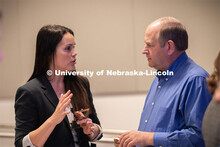 Mindy Brashears, a former Husker and current United States Department of Agriculture official discus
