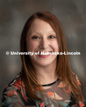 Studio portrait of Katelyn Rife, Personnel Generalist for the IANR HAPPI Business Center. April 16, 
