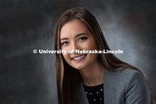 Studio portrait of Miranda Kuzela, Boren Scholar recipient. April 17, 2018. 
