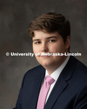 Studio portrait of Mark Nail, Goldwater Scholar recipient. April 30, 2019. 