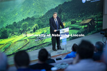 Mark Rosegrant with the International Food Policy Research Institute, delivers the final Heuermann L